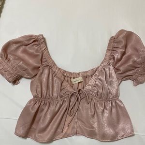 Pink Cropped Blouse ByTogether